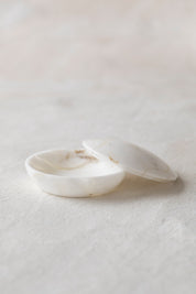 Vintage Round Marble Compact Box