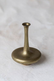Vintage Brass Fluted Bud Vase