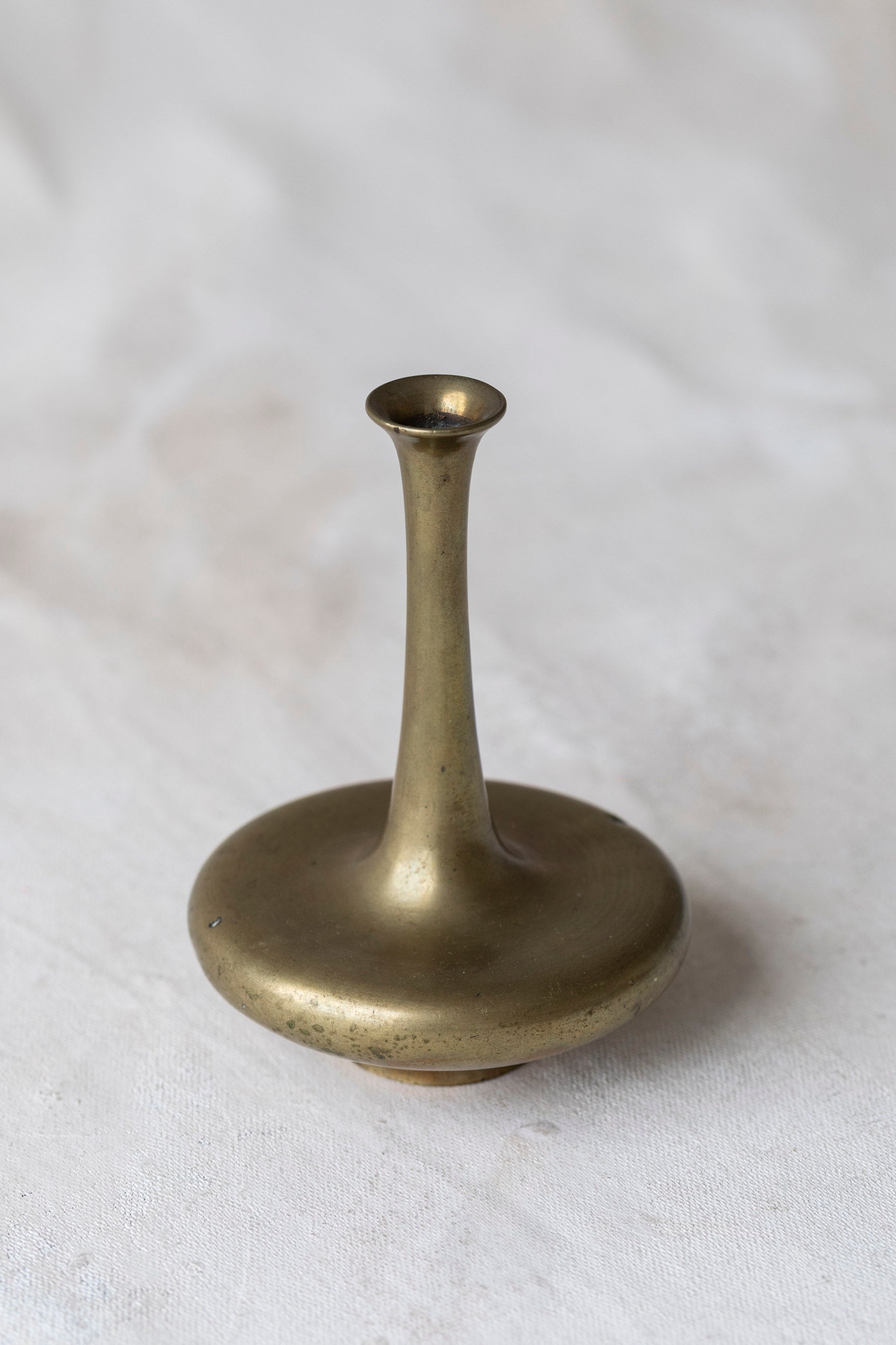 Vintage Brass Fluted Bud Vase