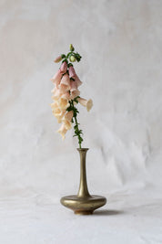 Vintage Brass Fluted Bud Vase
