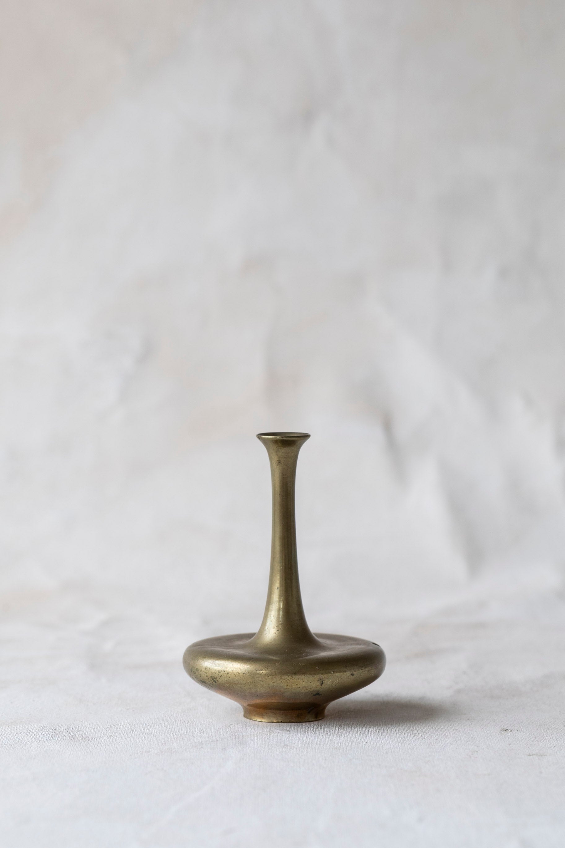 Vintage Brass Fluted Bud Vase