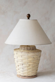 Vintage Basket Weave Lamp