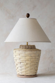 Vintage Basket Weave Lamp