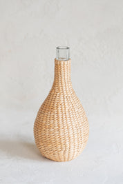 Vintage Woven Bottle Vase