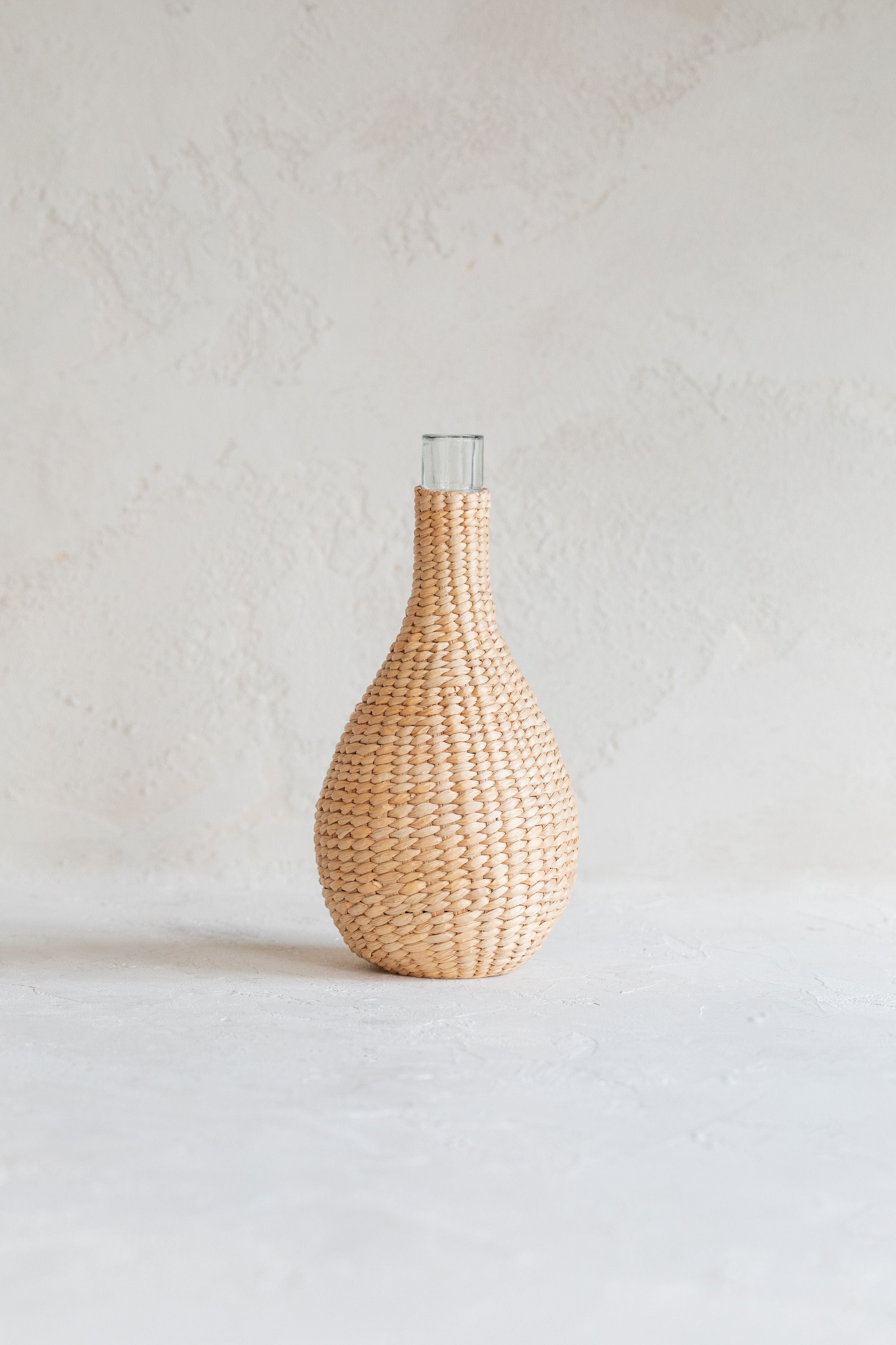 Vintage Woven Bottle Vase