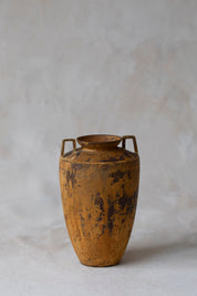 Vintage Yellow Amphora Vase