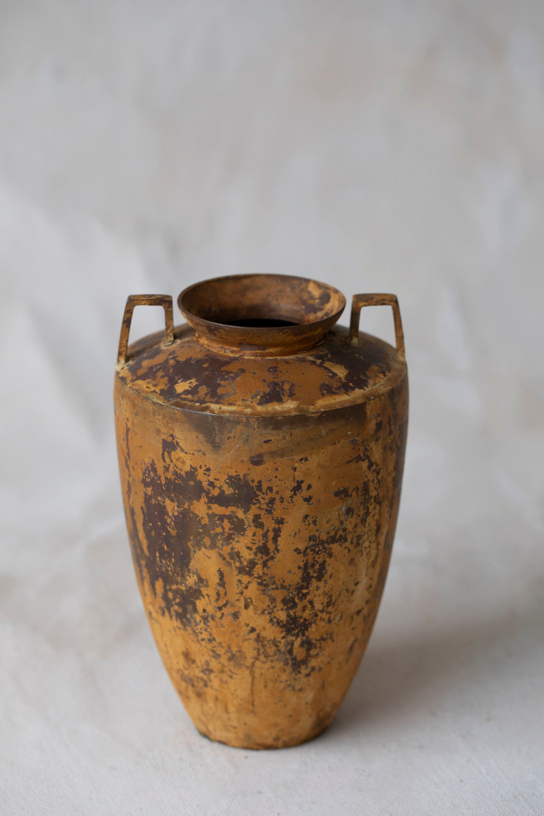 Vintage Yellow Amphora Vase