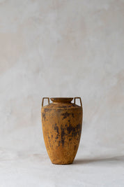 Vintage Yellow Amphora Vase