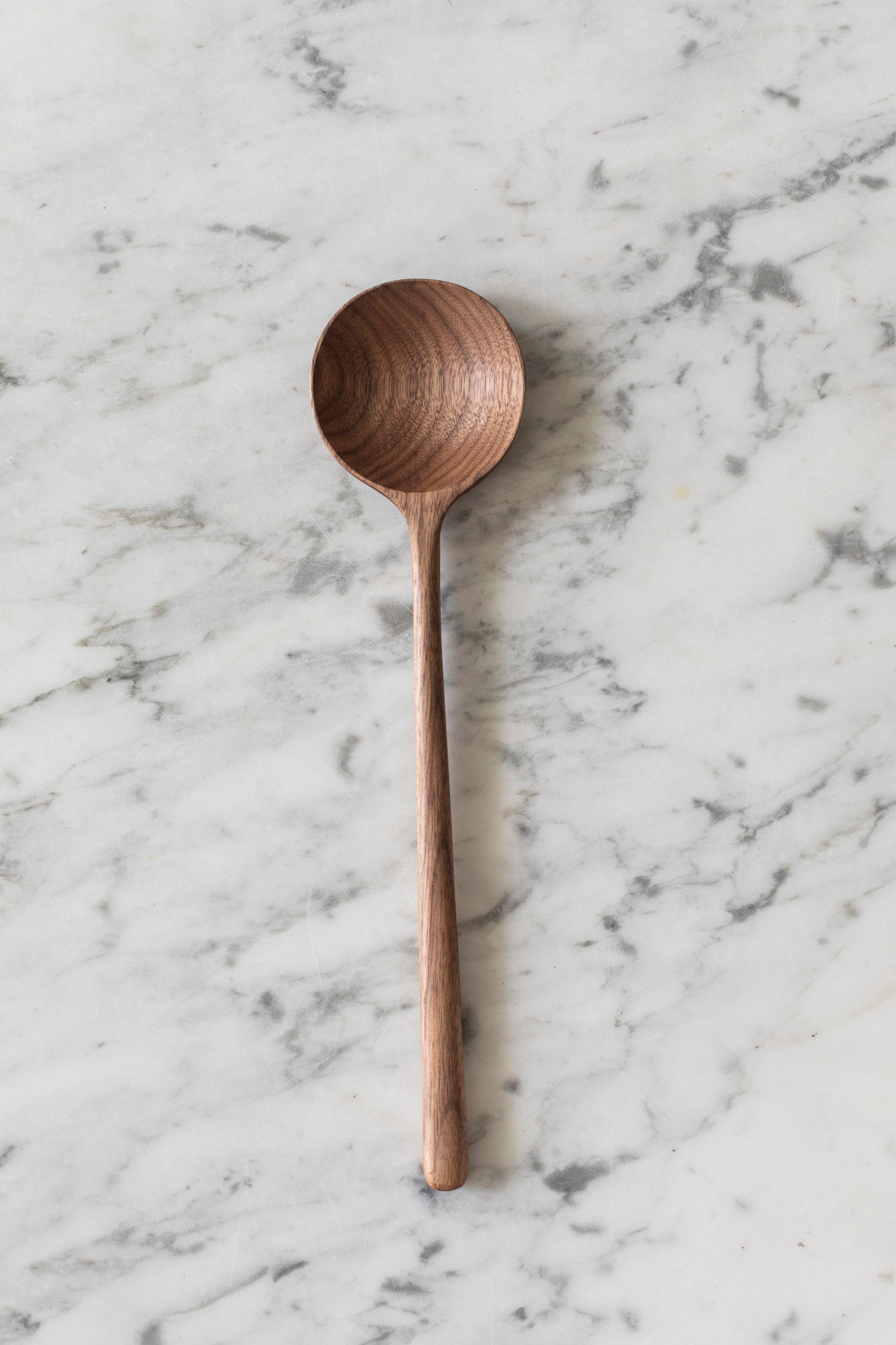 Walnut Wooden Round Spoon
