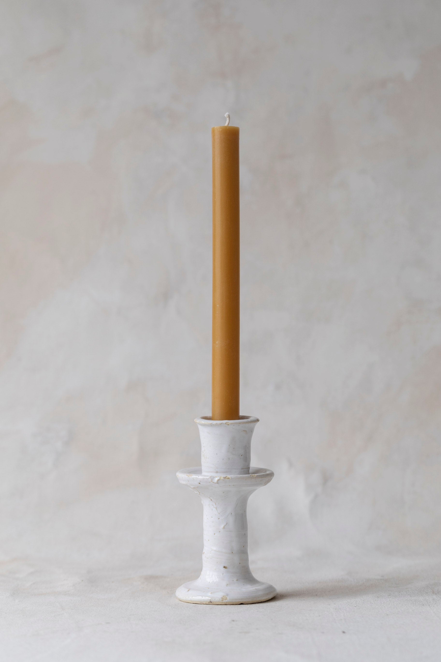 White Tamegroute Candlestick Holder
