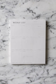 Weekly List Pad