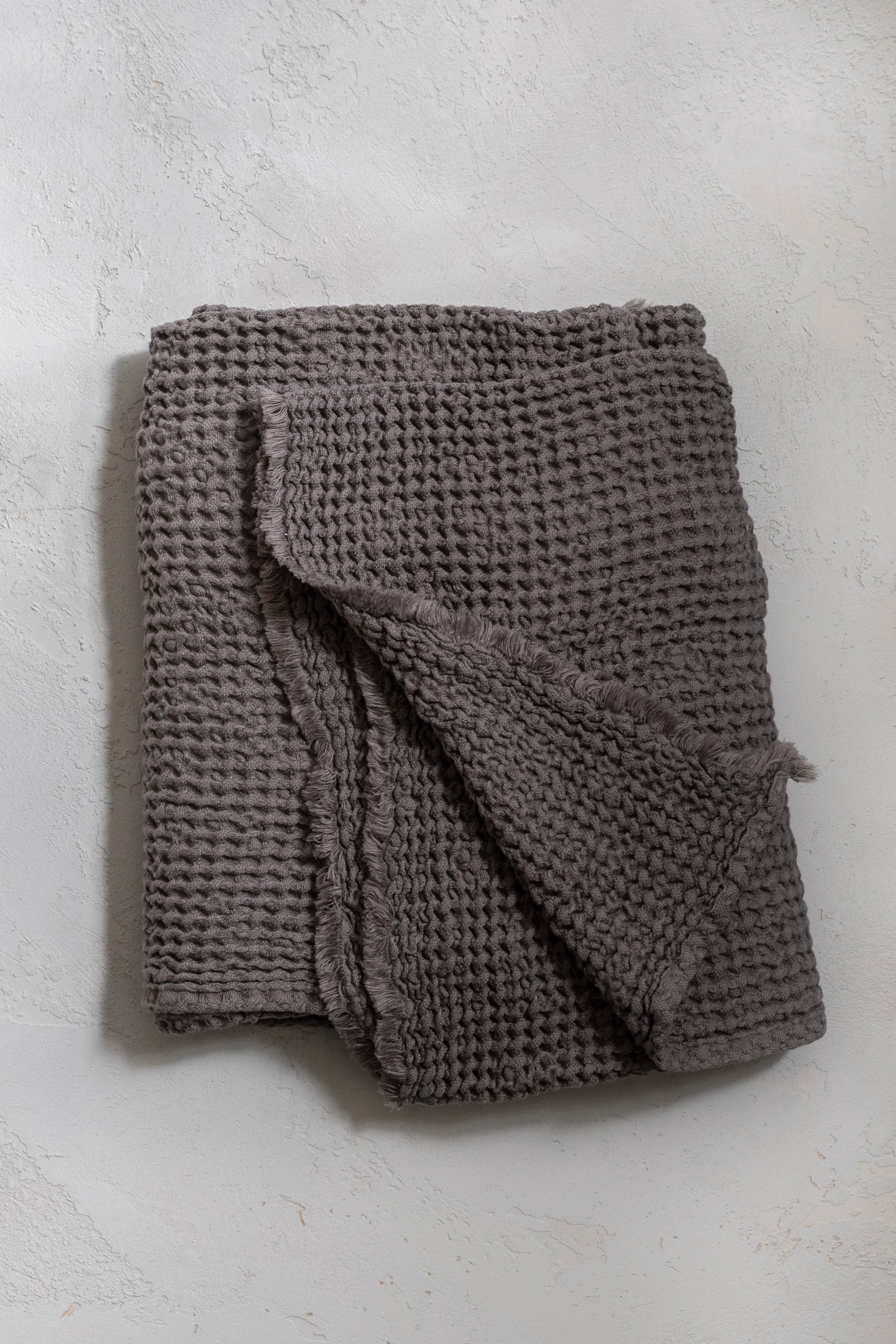 Woven Cotton Linen Towel - Bronze