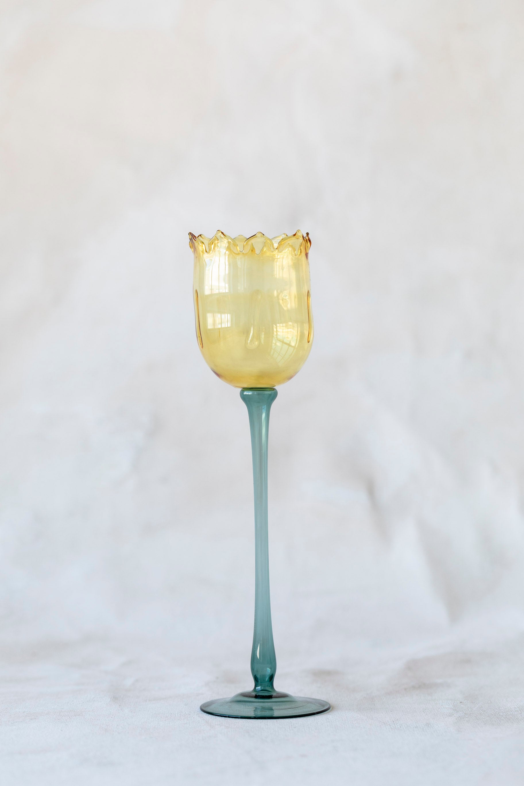 Eternal Bloom Candle Holders in Yellow/Dark Green