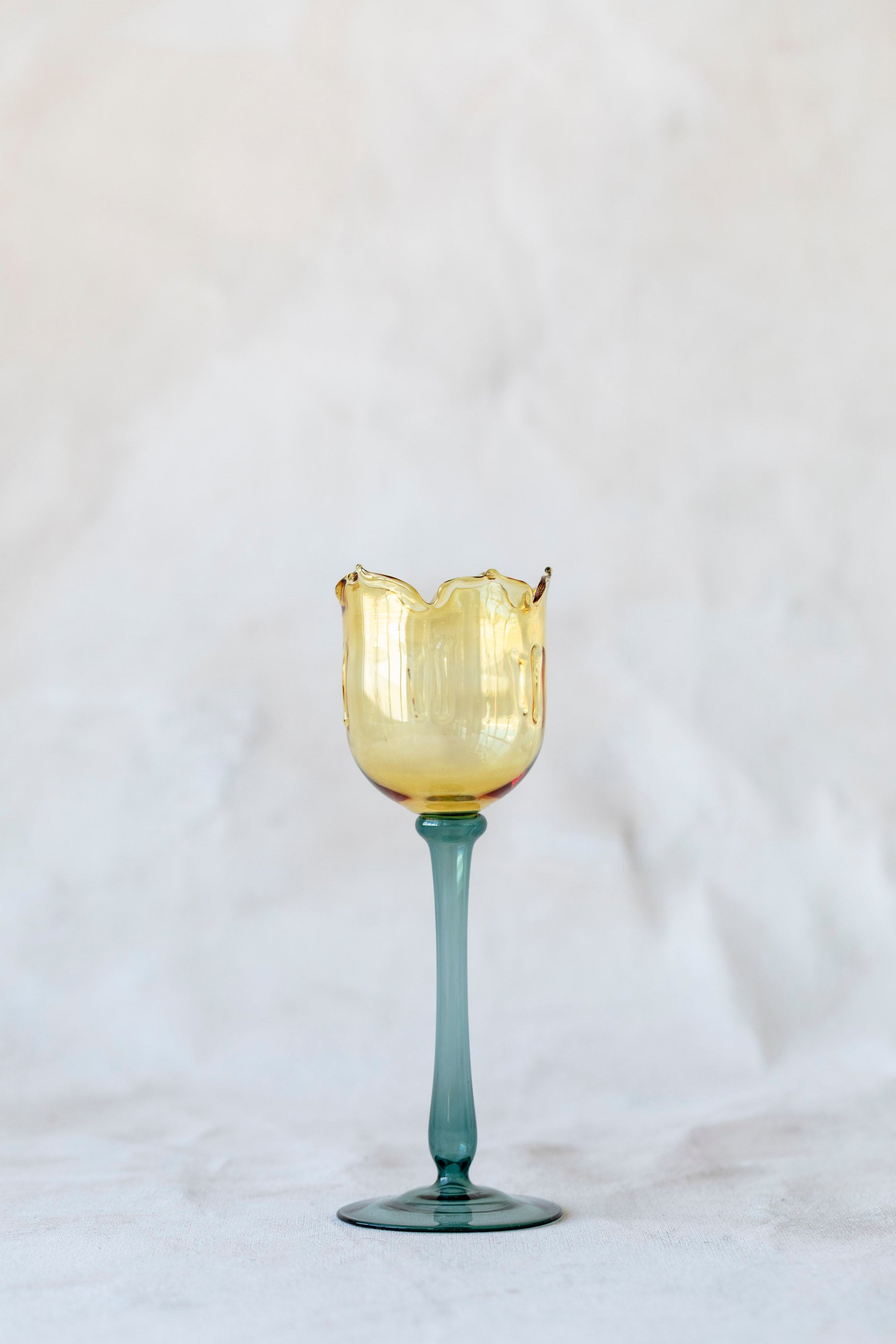 Eternal Bloom Candle Holders in Yellow/Dark Green